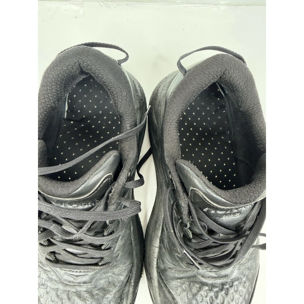 Hoka Bondi SR Black Leather Slip Resistant Shoes Mens 9 Wide 2E Work - Picture 8 of 12